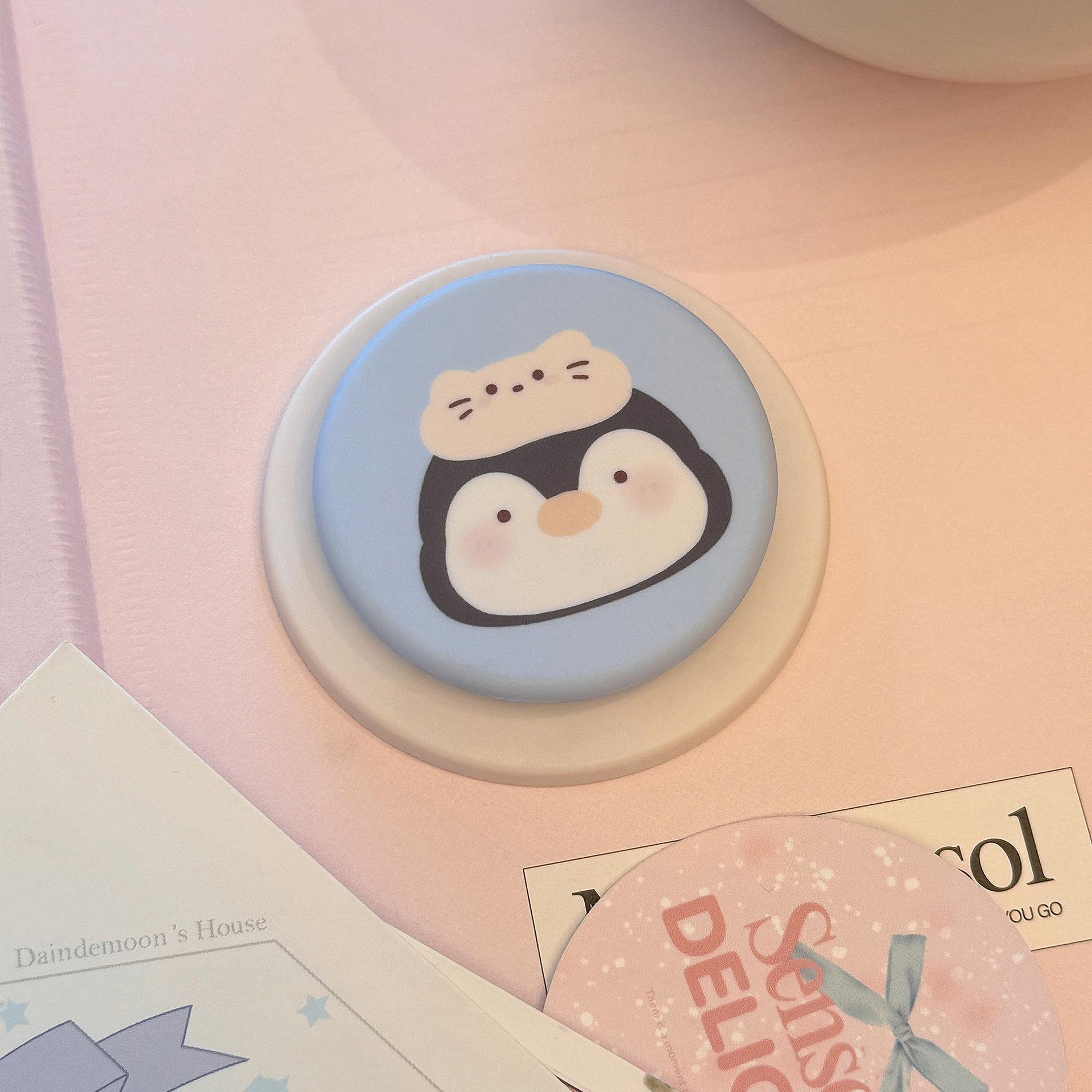 

Niche Cartoon for Magsafe Magnetic Holder Film Small Animal Mobile Phone Airbag Holder Retractable and Portable single bracket