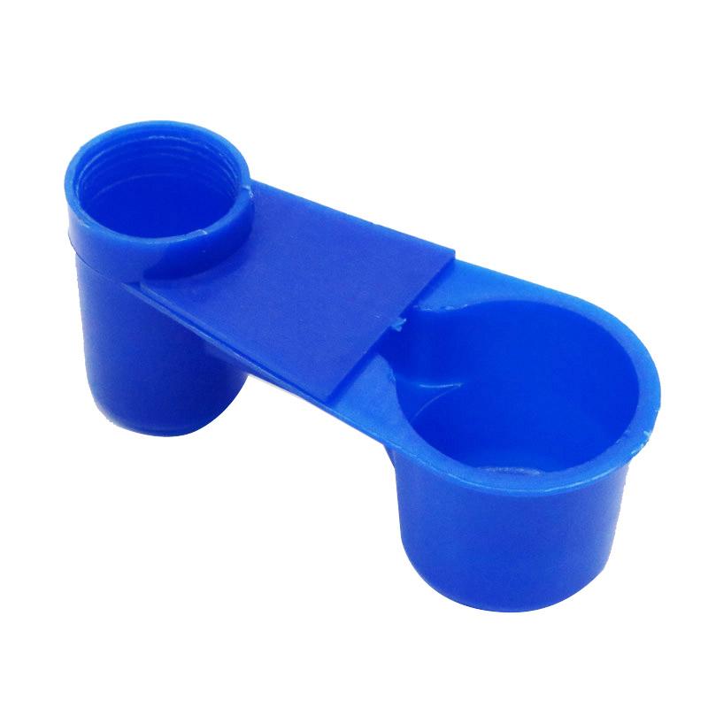 5/10/20Pcs Bird Quail Drinker Cups Water Bottle Cup Cat Chicken Pigeon Parrot Hamster Double Nozzle Water Guide For Family