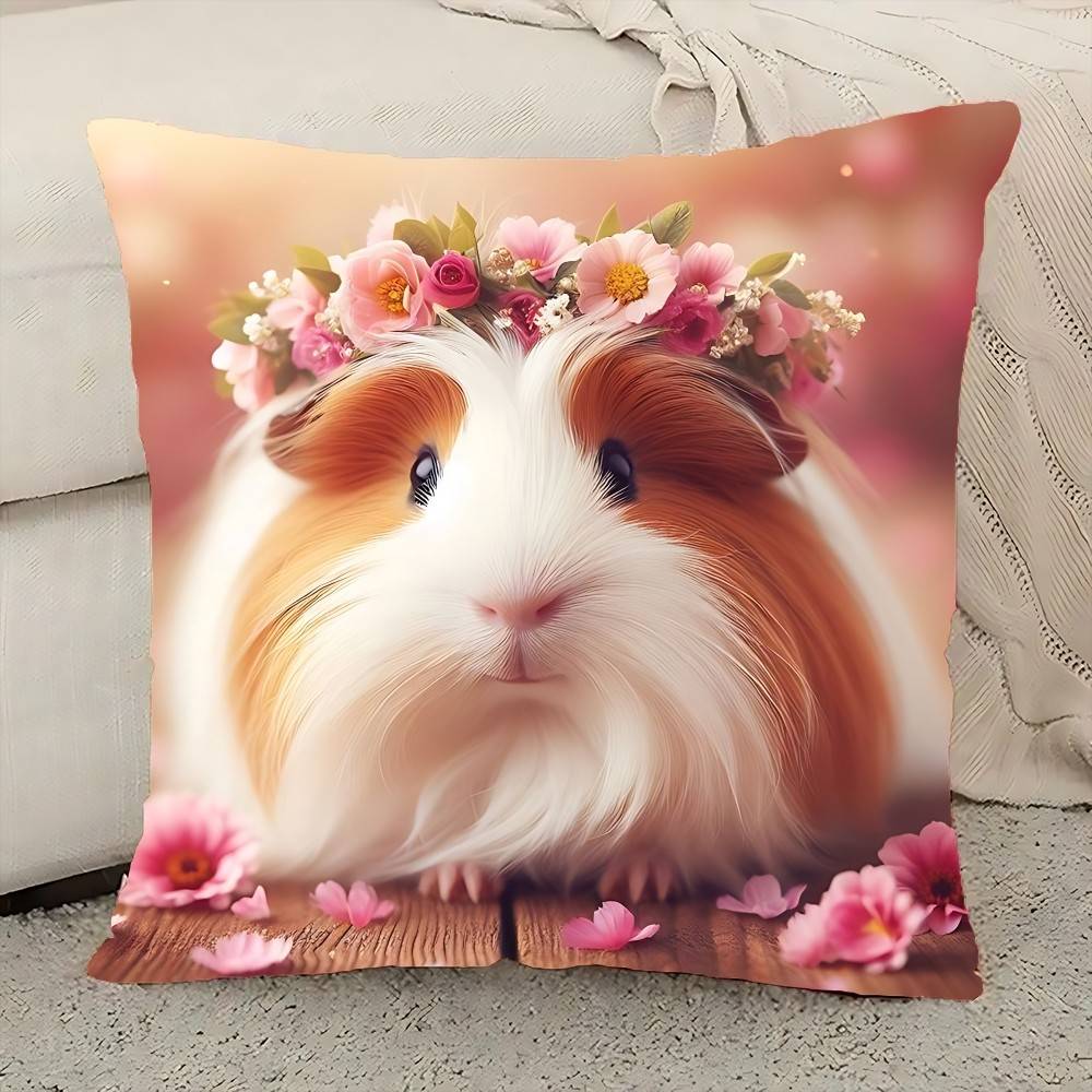 Meerschweinchen Kissenbezug Elegant Paar Wohnzimmer Schlafzimmer Dekorativ Rechteckiger Kissenbezug Sofa Kissenbezug