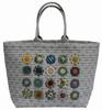 AKEMI SHIBATA Patchwork Large and Small Circle and Bead Bag Finished 32cm X 48cm X 16cm [Akemi Shibata's Kit] Size