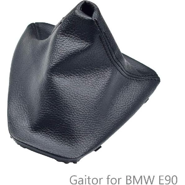 Auto Real Leather Gear Stick Shift Knob Lever Shifter Gaiter Boot Dust-Proof Cover Fit for BMW E90 E91 E92 E93 Car Styling