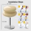 Vintage Table Lamp for Bedroom Mid Century Dimmable Night Light Aesthetic Egg Tart Desk Lamp Ambient Lighting for Living Room