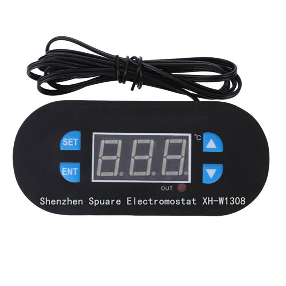 Blue LED W1308 12V Digital Thermostat Temperature Alarm Controller Sensor Meter