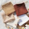 Thick 4 Layer Face Towel Soft Absorbent Baby Square Towel Comfortable Washcloths for Newborns 3pcs Set 25x25cm