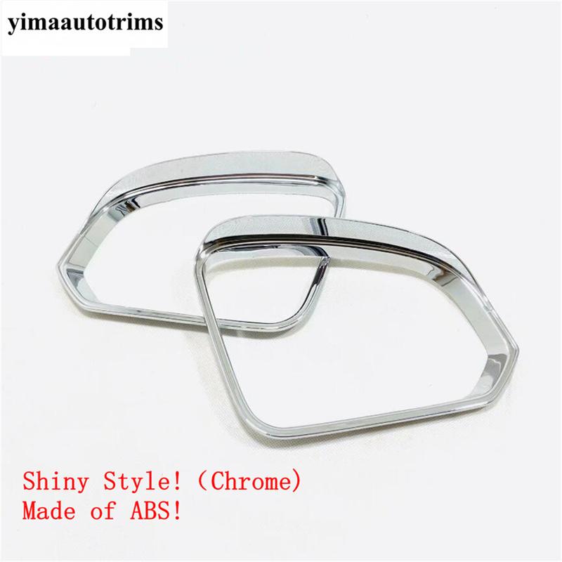 For VOLVO XC40 2018 - 2025 Car Rearview Mirror Rain Shade Eyebrow Eyelid Frame Cover Kit Trim ABS Chrome Accessories Exterior