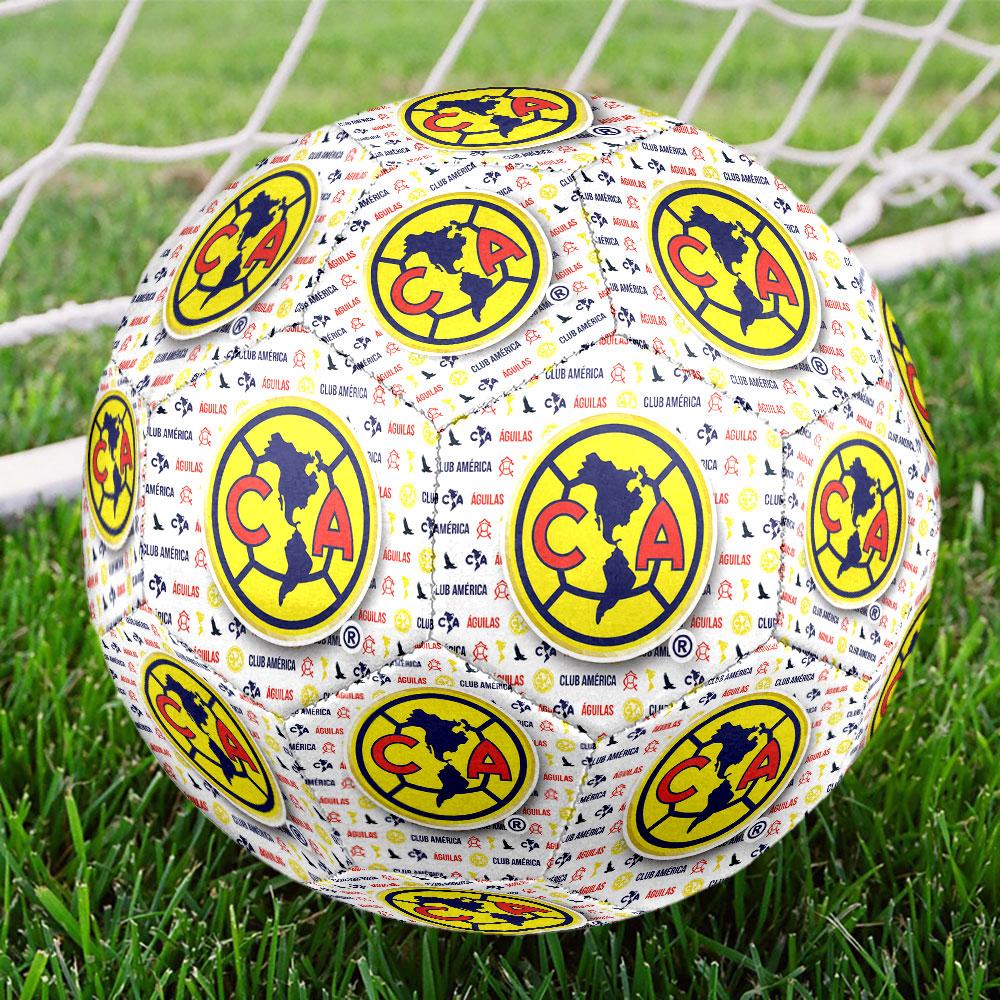 Club América Football Club Indoor Size 5 Soccer Ball Colorful Machine Stitched PVC Competition Ready Durable High-Bounce