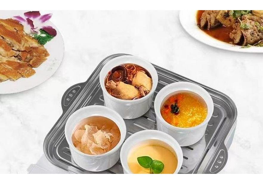 Smart Electric Steamer: Multi-functional, Three-layer Breakfast Maker with Temperature Control and Auto Power Off