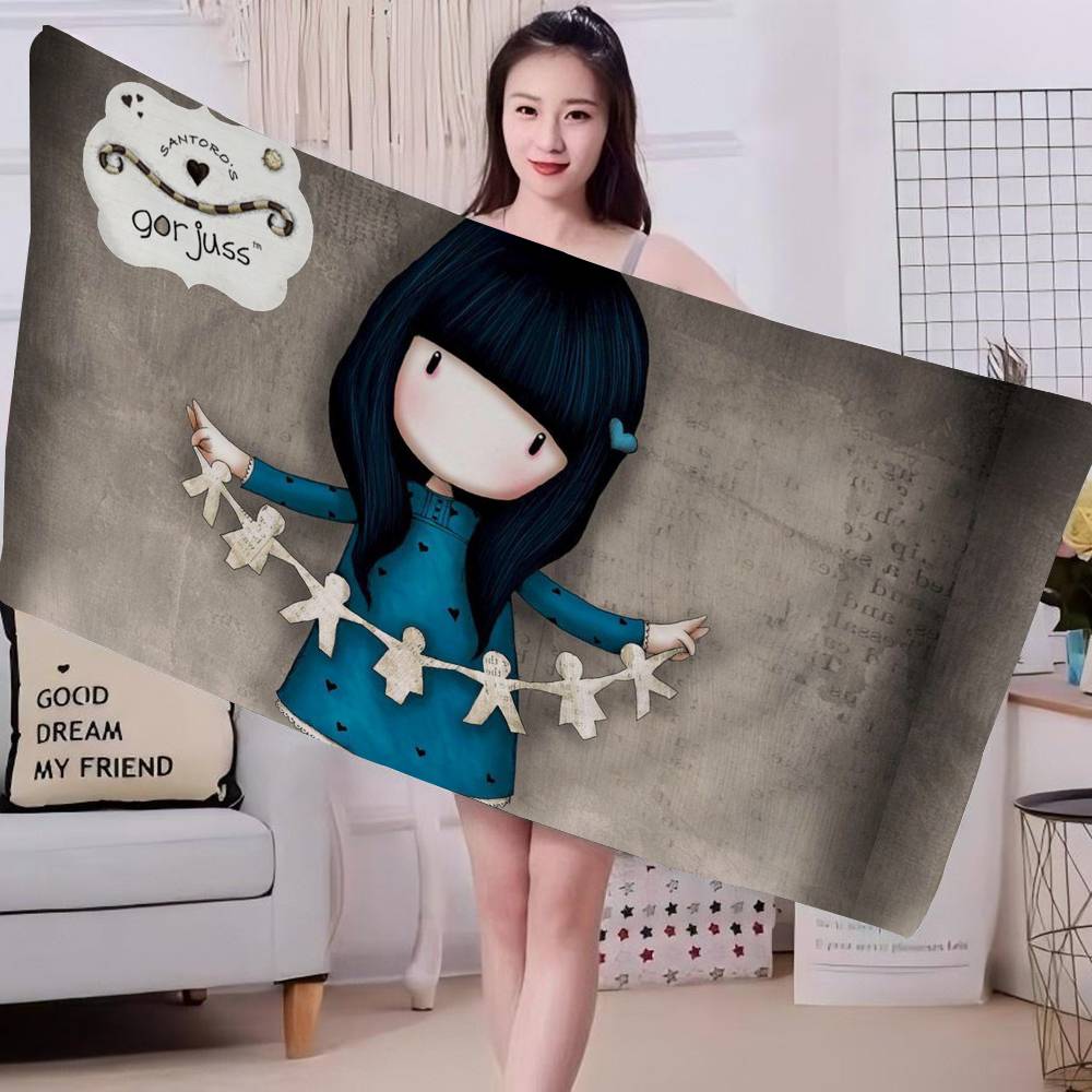 

S-Santoro G-Gorjuss Big Microfiber Beach Towels Quick Dry Towel Sand Beach Towels Pool Towel For Travel Swim Pool Yoga W40*H60(CM)