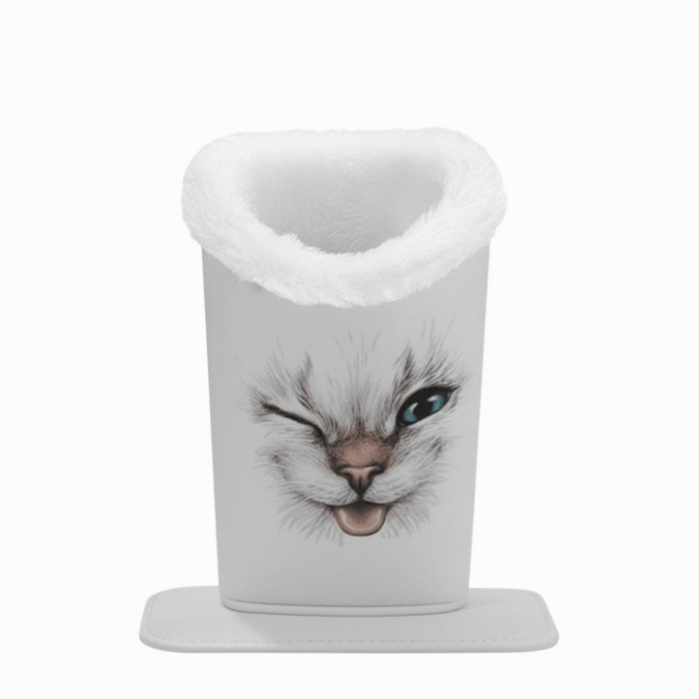 

Creative Magnetic Eyeglass Display Stands Cat Printing Glasses Case Anti-Scratch PU Glasses Holder for Home Office