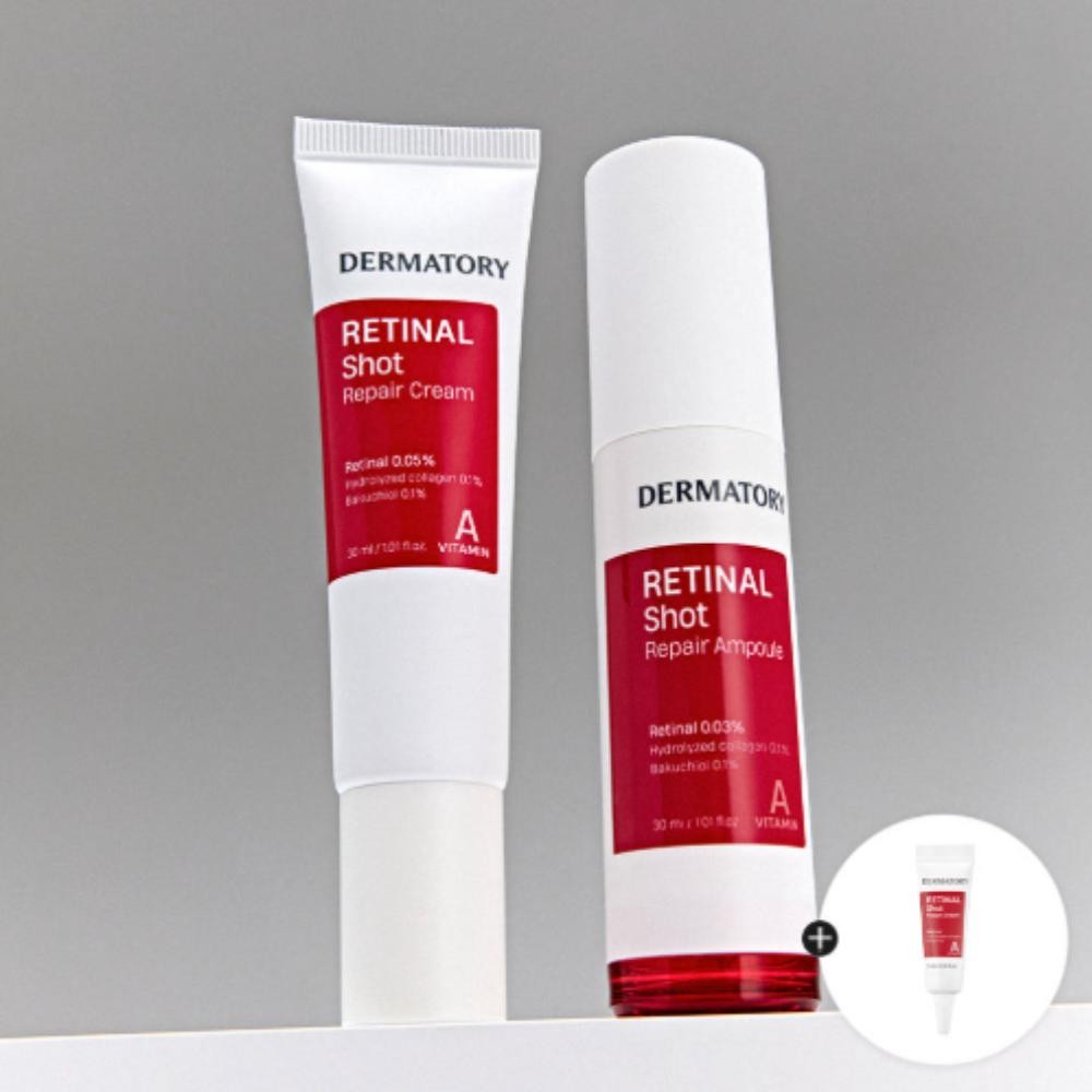 DERMATORY Retinal Shot Firming Repair Ampoule 30ml + Repair Cream 30ml 2-Item Set