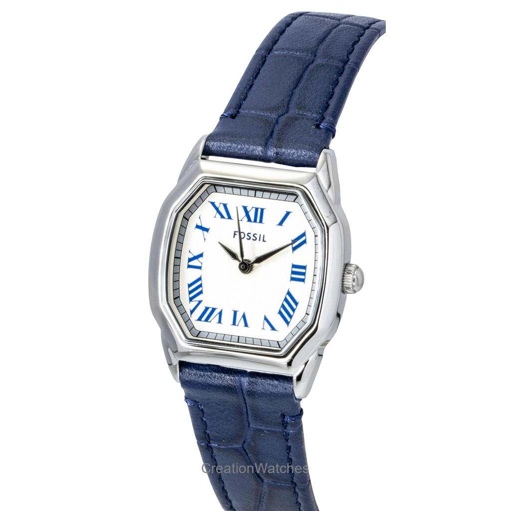 Fossil Harlow Croco Leather Cream Dial Quartz ES5425 Women's Watch