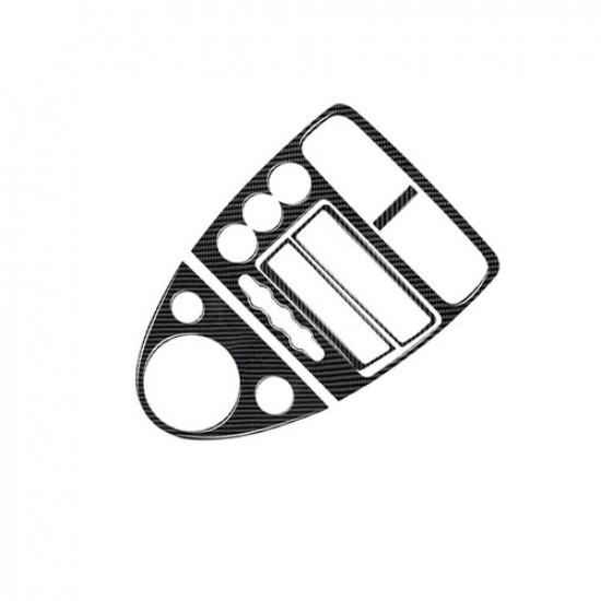 5Pcs Carbon Fiber Interior Central Console Cover Trim For Honda Civic Si 2002-05