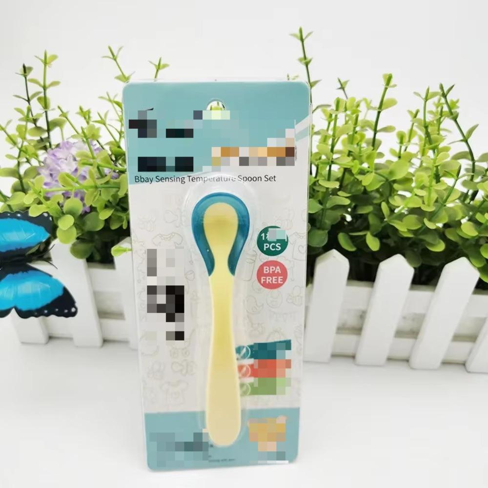 

Силиконовая мягкая ложка для кормления с функцией изменения цвета и чувствительностью к температуре для малышей, столовые приборы для малышей, не содержащие бисфенол-А, аксессуары для младенцев, инструменты для кормления жёлтый