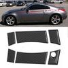 6Pcs Set Carbon Fiber Exterior Door Handle Trim Covers Fit for Nissan 350Z COUPE 2003‑2009RHD