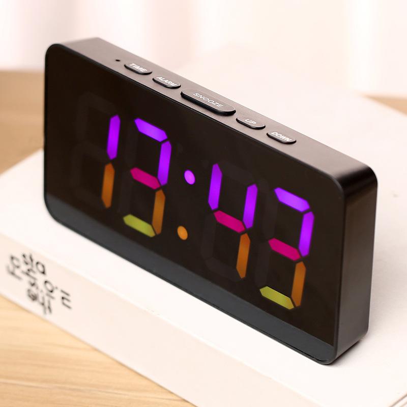 Factory Direct 2025 Digital Led Colorful Clock