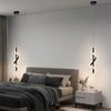 Nachttisch-Hängelampe, moderne und minimalistische Schlafzimmerlampe, Arbeitszimmerbar, minimalistische lange Linie, leichte Luxuslampe