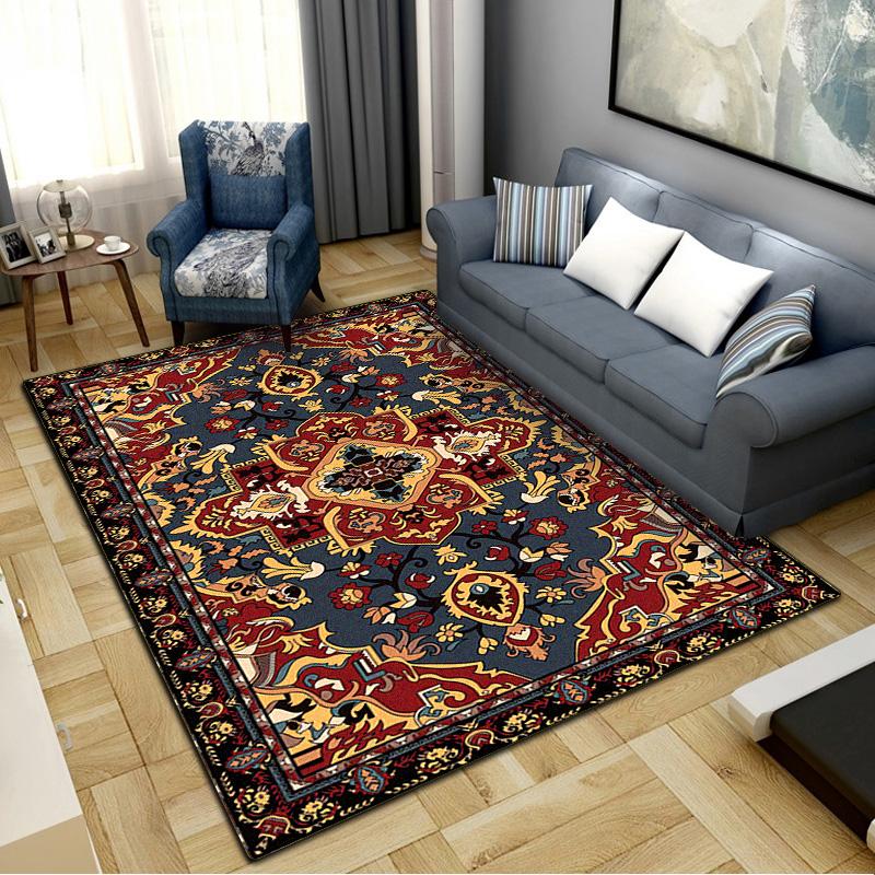 Persian Pattern Carpet Rug for Living Room Bedroom Home Sofa Decoration,Kids play Non-slip Floor Mat