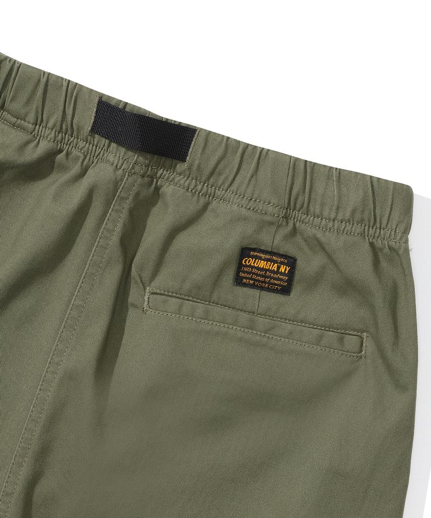 Columbia University M-Label Belted Peach Cotton Long Skirt Khaki
