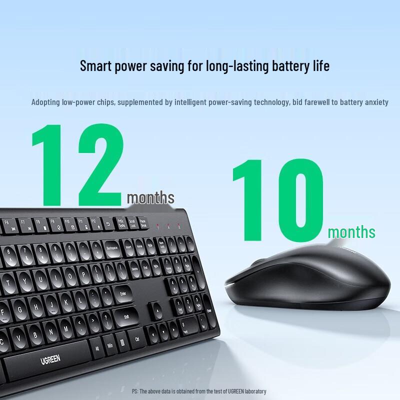 Ugreen MK007 Wireless Full-Size Keyboard and Mouse Combo