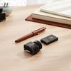 Luxury Fountain Pen Set 0.7mm Gold Plated Nibs Wooden Fountain Pens Rotating Cap 30ml Ink Great Holiday Gifts