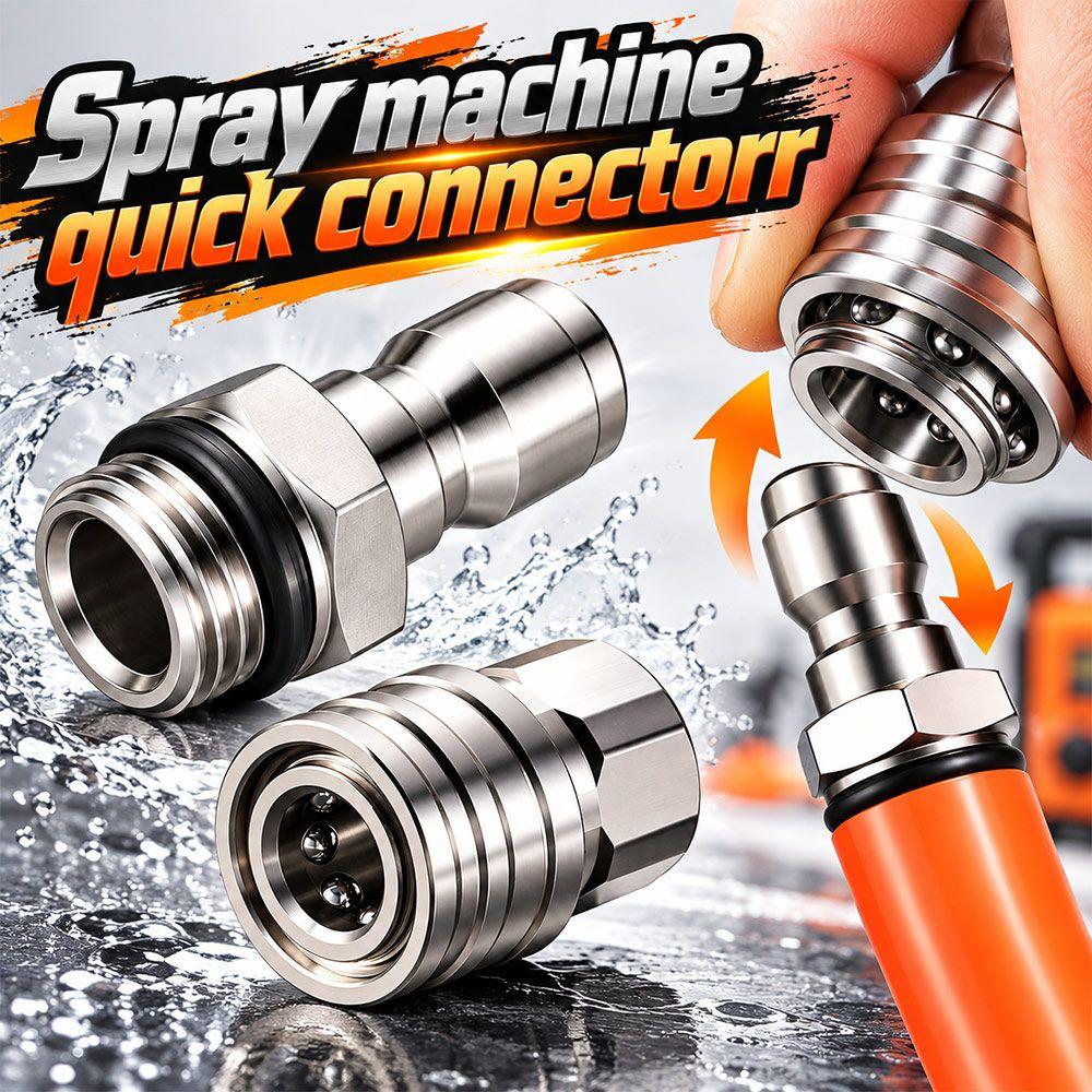 Thickened Quick Coupler 1/4inch Quick Connect Adapter New Spray Fitting for Paint Sprayer