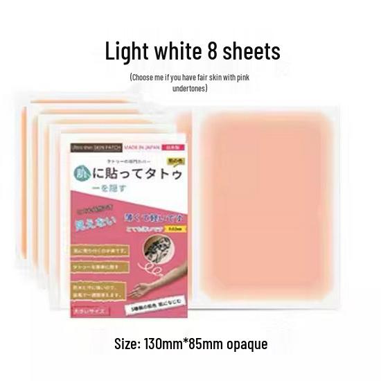 Invisible Tattoo & Scar Cover Patch - Waterproof Flesh-Colored Concealer for Birthmarks, Stretch Marks, Moles, and Vitiligo