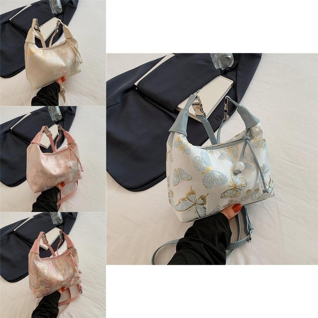 Stylish New Chinese Design Versatile Shoulder Handbag For Women With Elegant Embroidery