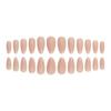Almond Shape Press-On Nails Solid Color False Natural Look Wearable Nail Tips