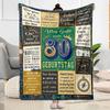 Coperta in Flanella per l'Ottantesimo Compleanno - Morbida e Adatta per Divani, Letti, Uffici, Viaggi, Tutte le Stagioni, Ottimo Regalo per Feste e Compleanni.