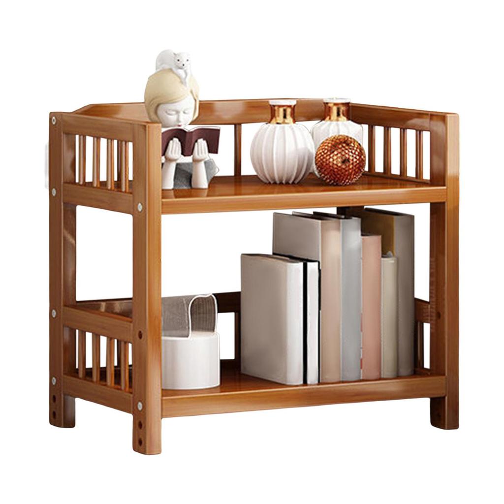 Bamboo Bathroom Shelf Coffee Bedside Table Display Rack Multifunctional Storage Stand Sturdy Corner