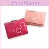 Compact Pu Leather Wallet With Cartoon Print For Daily Use And Coin Storage