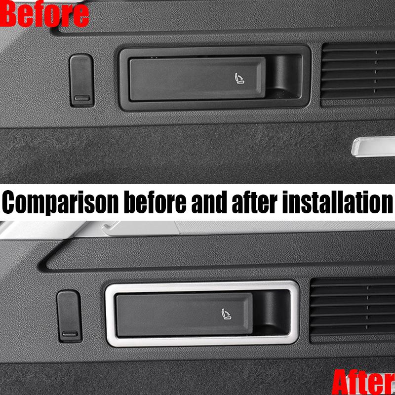 For Volkswagen Touareg MK3 -2024 rear trunk seat folding button decorative frame car interior decoration modification parts