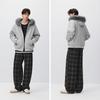 Semir Unisex Winter Hooded Knit Jacket with Faux Fur Trim