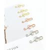 20pcs/pack of Rose Gold Heart-shaped Note Creative Cartoon Paper Clips, Cute Office Supplies