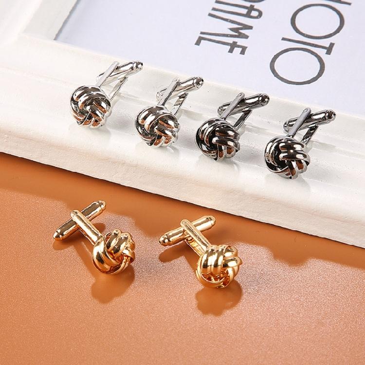 Men Knot Cufflink Studs Shirt Cuff Buttons for Wedding, Business, Anniversary