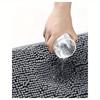 Toilet Mat U-Shaped Bathroom Carpet Bathroom Non-Slip Luxury Chenille Bath Mat U-Shape-Ultra Soft Absorbent Plush Carpet Washable Quick Dry