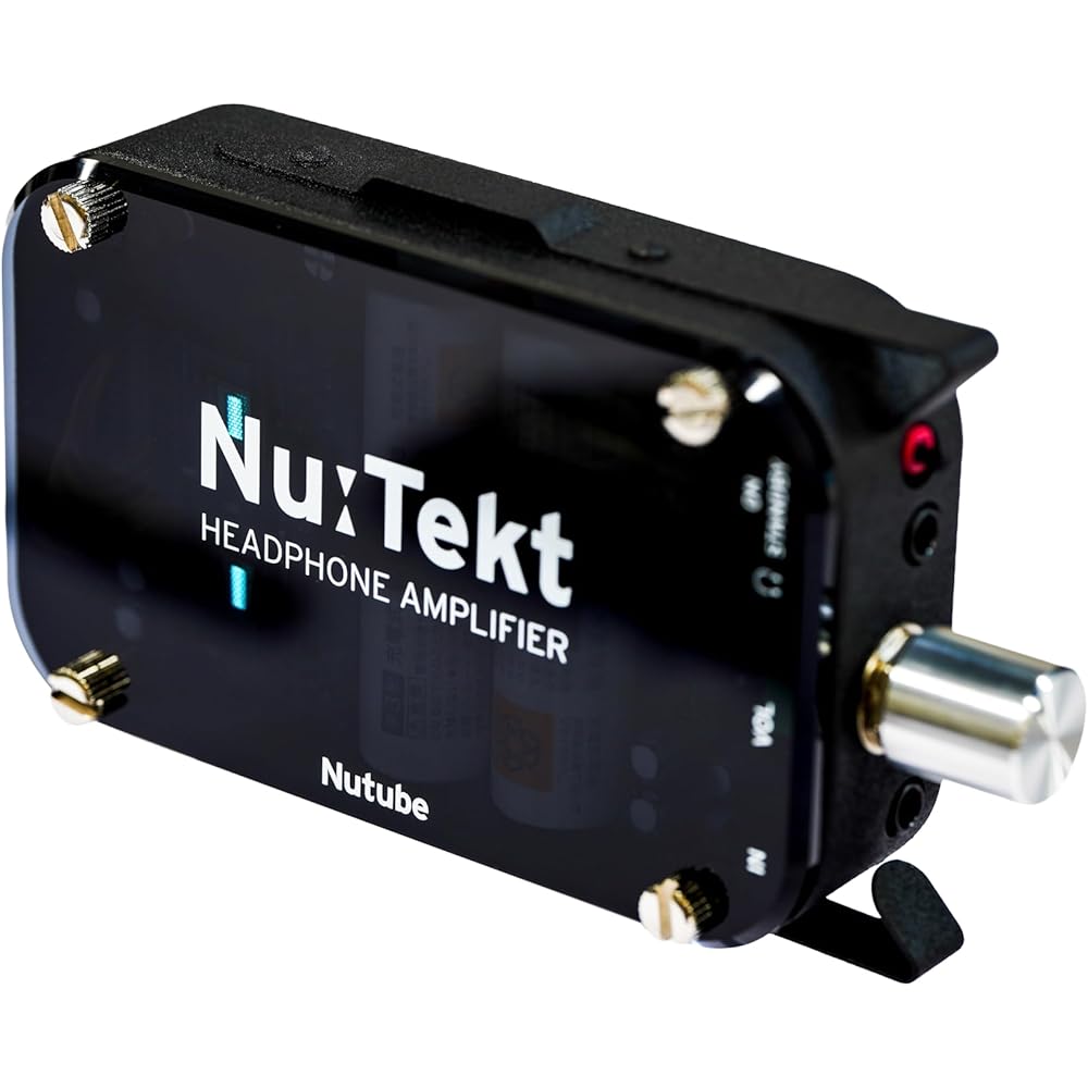 KORG Korg Nu: Tekt HA-S Headphone Amplifier Kit Headphone Amp with Nutube DAC Tube Amp Black