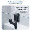 3D Shower Door Towel Hook for 8mm Glass Doors Bathroom Hanger for Clothes Towel Bathrobes Laundry Dormitory Apartment