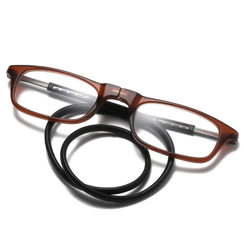 DML Hanging Neck TR90 Men's and Women's Anti-blue Light Portable Ultra-light Computer Glasses Long Narrow Fram Fashionable Item