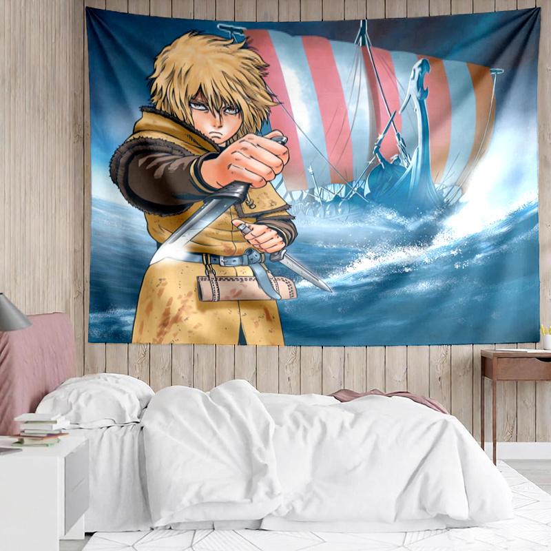 Vinland Saga Wall Hanging Tapestry Wall Cloth Tapestries Decor Wall Bedroom Decoration