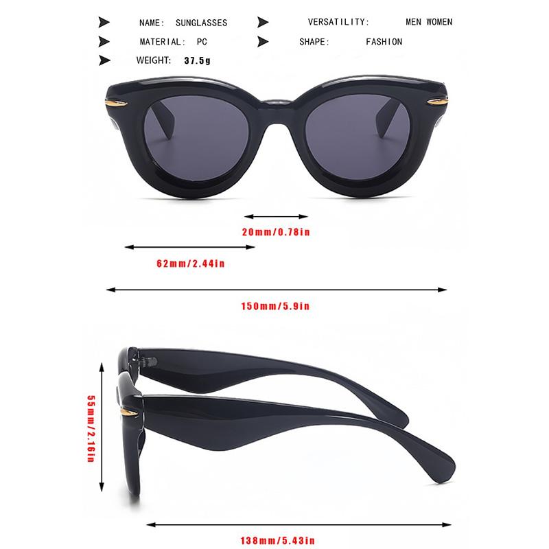 Vintage Exquisite Sweet Round Sunglasses Women Men Simple Fashion Luxury Sun Glasses Camping Travel Climbing Shade Glasses