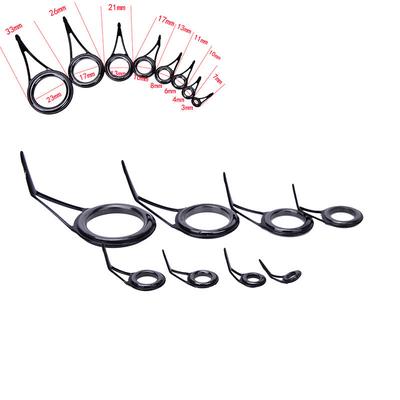 8 יחידות 8 גדלים מדריך לחכה טבעת עליונה ערכת תיקון חכה דיג