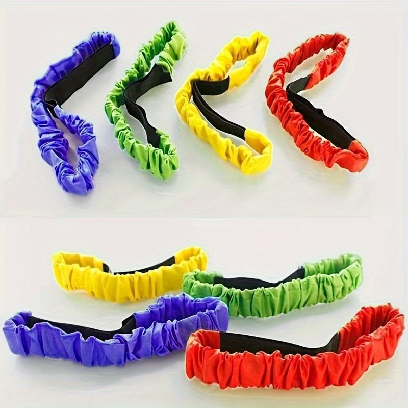 Colorful Elastic Leg Straps, Suitable for Team Games And Outdoor Entertainment - Adjustable Running Straps, Suitable for Parties