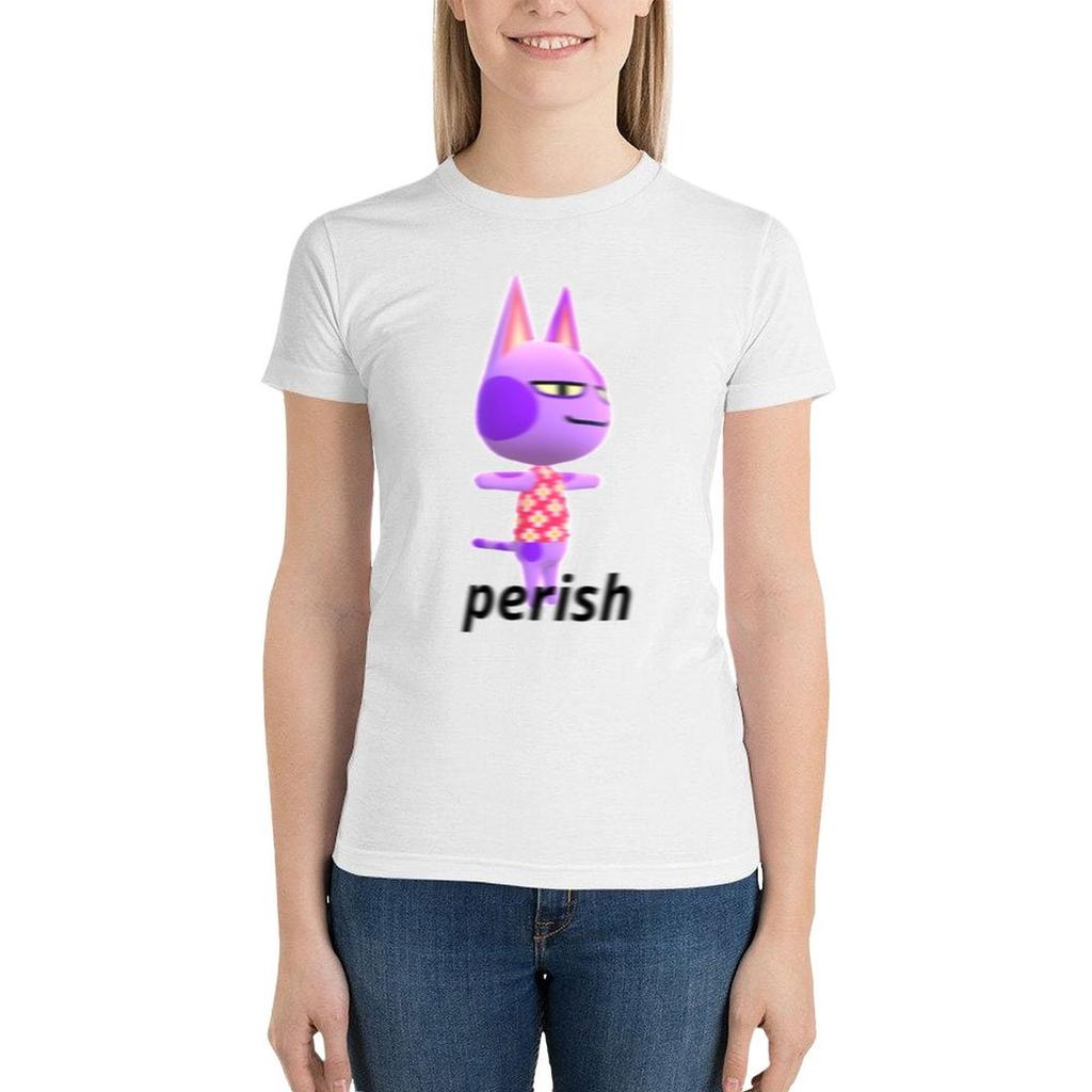 Bob Likes To Perish T-Shirt Aesthetic Clothing Kawaii Clothes Cotton T Shirts Women