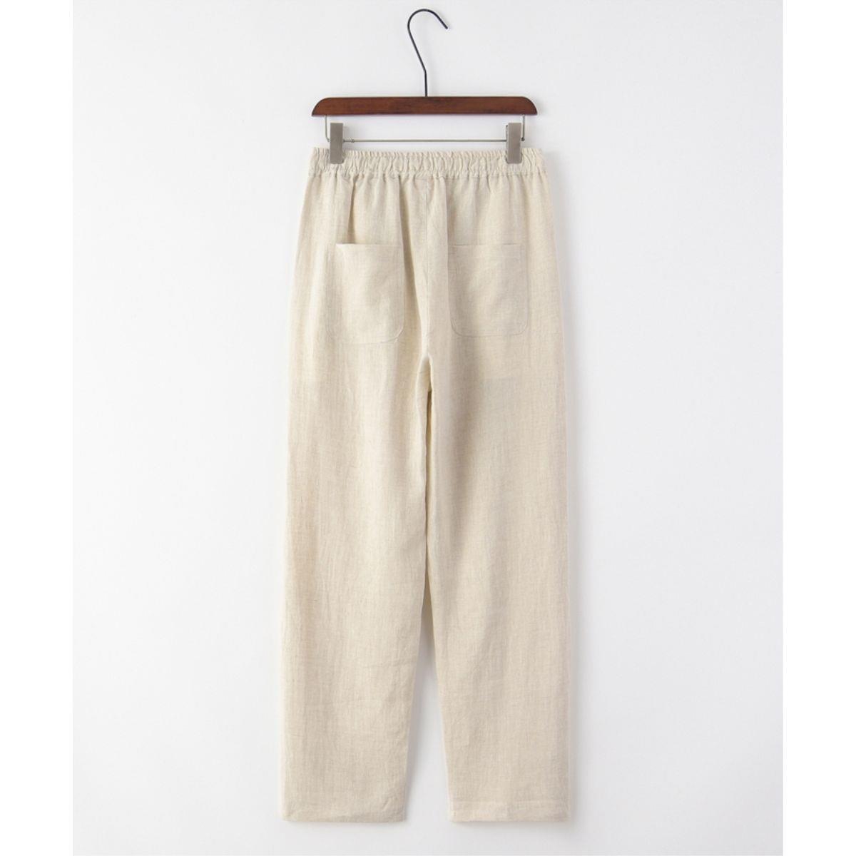 

Мужские летние повседневные льняные брюки Nine-Point в китайском стиле M (approx. 90 lbs)