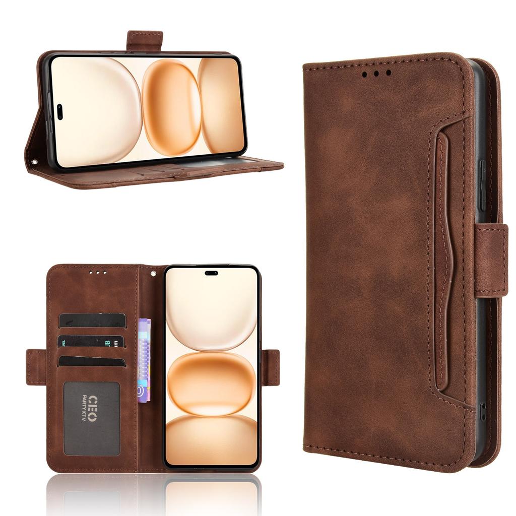 For Honor Power 5G Leather Case Phone Wallet Cover with Multiple Card Slots