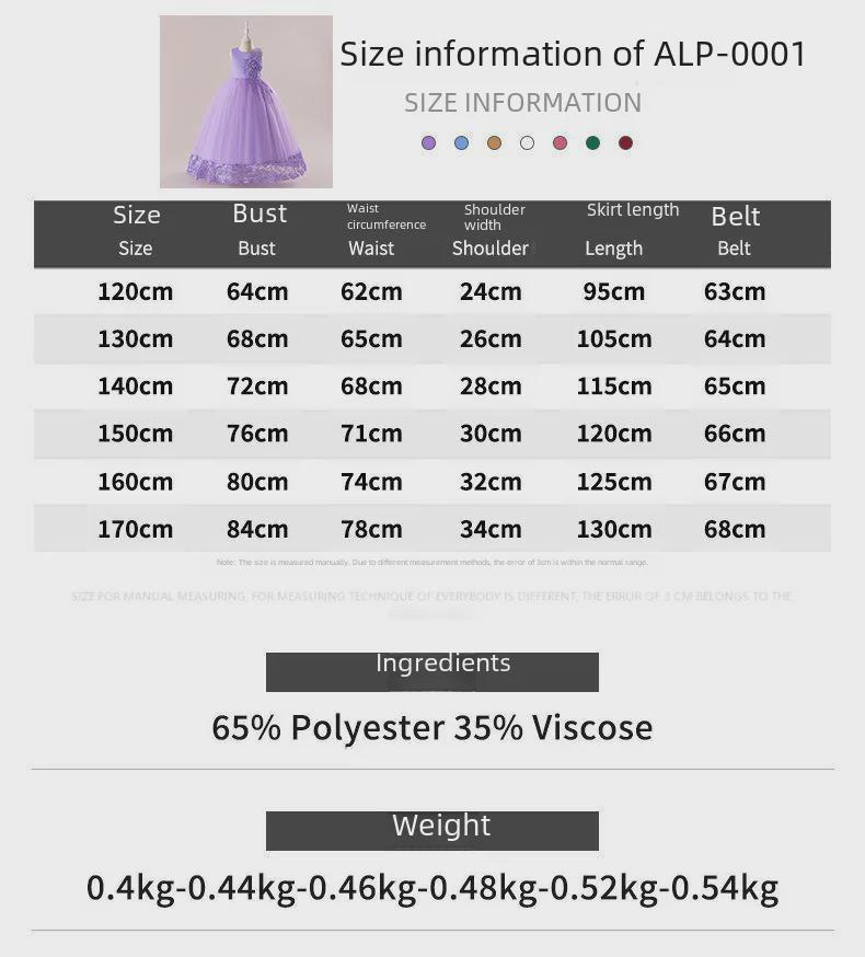 Children's Princess Mesh Puffy Dresses - Girls' Party and Catwalk Dresses