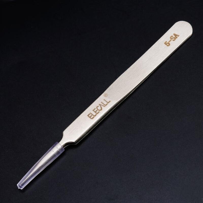 ELECALL Straight Pointed Tip Stainless Steel Tweezer