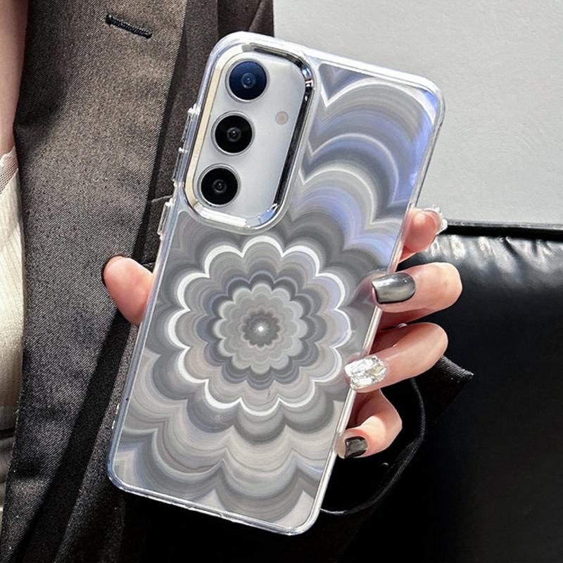 Fashion Laser Flowers Case for Samsung Galaxy A57 A37 A17 A07 A56 A36 A16 A55 A35 A25 A54 A34 A53 A52 S26 S25 S24 Case Cover Soft TPU Phone Back Cases