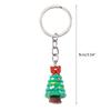 Christmas Keyrings 10 Pieces of SantaClaus Snowman Stocking Gloves Cartoon Keychains for Everyday Use